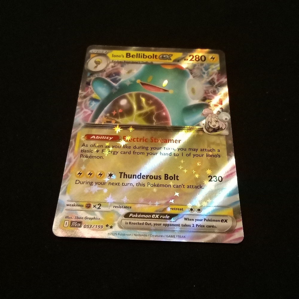 Pokemon lono's Bellibolt ex 053/159 Journey Together Double Rare Holo